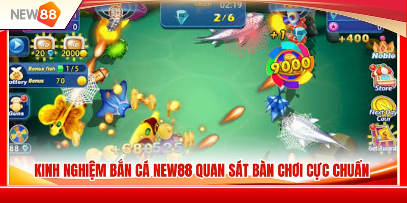 Kinh nghiệm bắn cá NEW88 quan sát và nhận diện cơ hội săn cá 