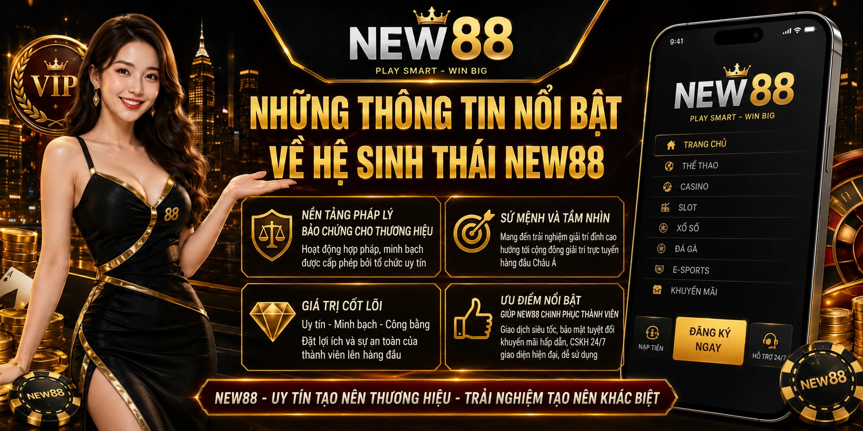 Những thông tin nổi bật về hệ sinh thái NEW88 